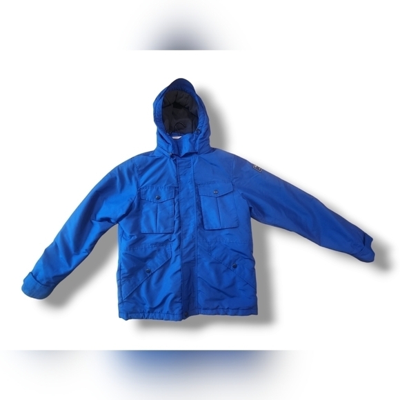 Abercrombie & Fitch Coat Jacket Mens Size Medium Blue Warm Winter - Picture 2 of 15